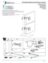 Ergotron DS100 Dual Monitor Desk Stand, Vertical Manual de usuario