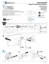 Ergotron WorkFit Convert-to-Dual Kit from Single HD Manual de usuario