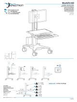 Ergotron WorkFit™ C-Mod, Mid-Size Display Sit-Stand Workstation Manual de usuario