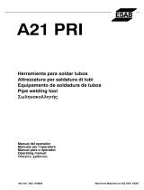 ESAB PRI A21 PRI Manual de usuario