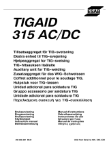 ESAB TIGAID 315 AC/DC Manual de usuario