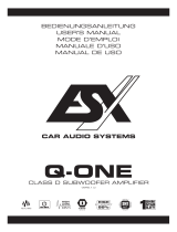 ESX GTO1200 Manual de usuario