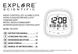 Explore Scientific Radio-controlled alarm clock El manual del propietario