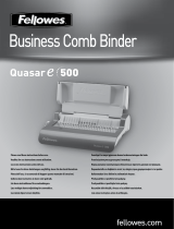 Fellowes Quasar E500 Manual de usuario