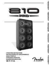 Fender 810 Pro Manual de usuario