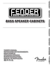 Fender 810/610/215 Pro El manual del propietario