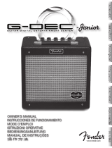 Fender G-Dec Jr. Manual de usuario