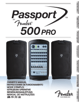 Fender Passport 500 Pro El manual del propietario