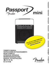 Fender Passport Mini El manual del propietario