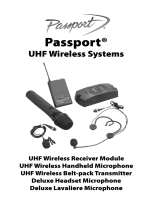 FENDER MUSICAL INSTRUMENTS CORPORATION Passport UHF Wireless Systems El manual del propietario