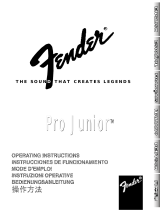 Fender Pro Junior El manual del propietario