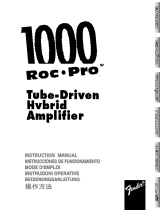 Fender Roc Pro 1000 Manual de usuario