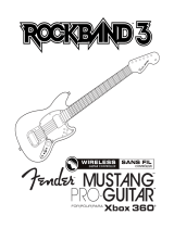 Fender Rock Band 3 Wireless Fender Mustang XBOX360 Manual de usuario