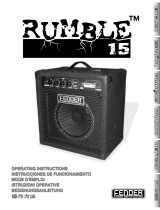 Fender Rumble 15 El manual del propietario