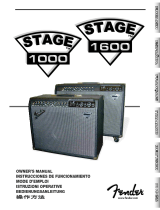 Fender Stage 1000 Manual de usuario