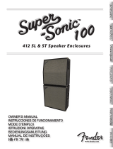 Fender SUPER SONIC 412 ST Manual de usuario