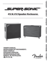 Fender Super-sonic 412 212 Speaker Enclosure El manual del propietario