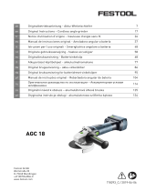 Festool AGC 18-125 Li 5,2 EB-Plus Instrucciones de operación