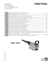 Festool BMS 180 E Manual de usuario