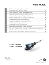 Festool Exzenterschleif ETS EC 125/3 EQ-Plus Instrucciones de operación