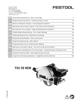 Festool TSC 55 Li 5,2 REBI-Plus-SCA Instrucciones de operación