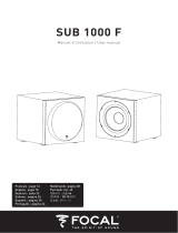 Focal Sub 1000 F Manual de usuario