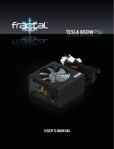 Fractal Design Tesla 650W Manual de usuario