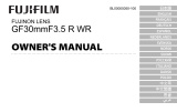 Fujifilm GF30mmF3.5 R WR El manual del propietario