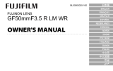 Fujifilm GF50mmF3.5 R LM WR El manual del propietario