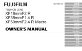 Fujifilm XF18mmF2 R Manual de usuario