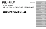 Fujifilm XF 18-135 F3.5-5.6 OIS WR Manual de usuario