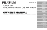Fujifilm XF80mmF2.8 R LM OIS WR Macro El manual del propietario