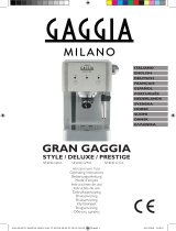 Gaggia Milano SIN040 GBUL El manual del propietario