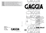 Gaggia Coffee Grinder Mod. MM Steel Manual de usuario