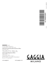 Gaggia Milano SIN035UR Manual de usuario