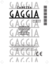 Gaggia Carezza Deluxe SIN 042 GP Manual de usuario