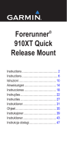 Mode d'Emploi pdf Garmin Forerunner 910 XT Manual de usuario
