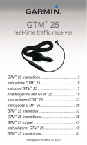 Garmin GTM™ 25 with Lifetime Traffic Manual de usuario