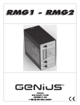 Genius RMG1 RMG2 Instrucciones de operación