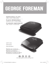 George Foreman GRP460BXC Guía del usuario