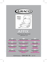 Graco Affix Group 2/3 Car Seat Manual de usuario