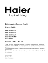 Haier HRF-663DTB2 serie Instrucciones de operación