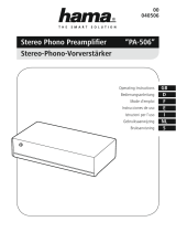 Hama Stereo Phono Preamplifier PA-506 El manual del propietario