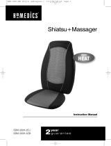 HoMedics Shiatsu Plus Massager w/ Heat Manual de usuario