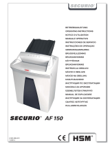 HSM Securio AF 150 0.78 x 11mm Instrucciones de operación