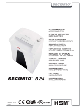 HSM HSM Securio B24C Level 3 Cross Cut Manual de usuario