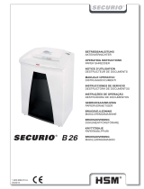 HSM HSM Securio B26c Level 4 Micro Cut Manual de usuario