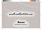 Ibanez wholetone WT80-U El manual del propietario