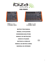 Ibiza MX801 Muziekmixer 8 USB Zwart El manual del propietario