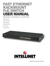 IC Intracom 16-Port Fast Ethernet Rackmount PoE Switch Manual de usuario